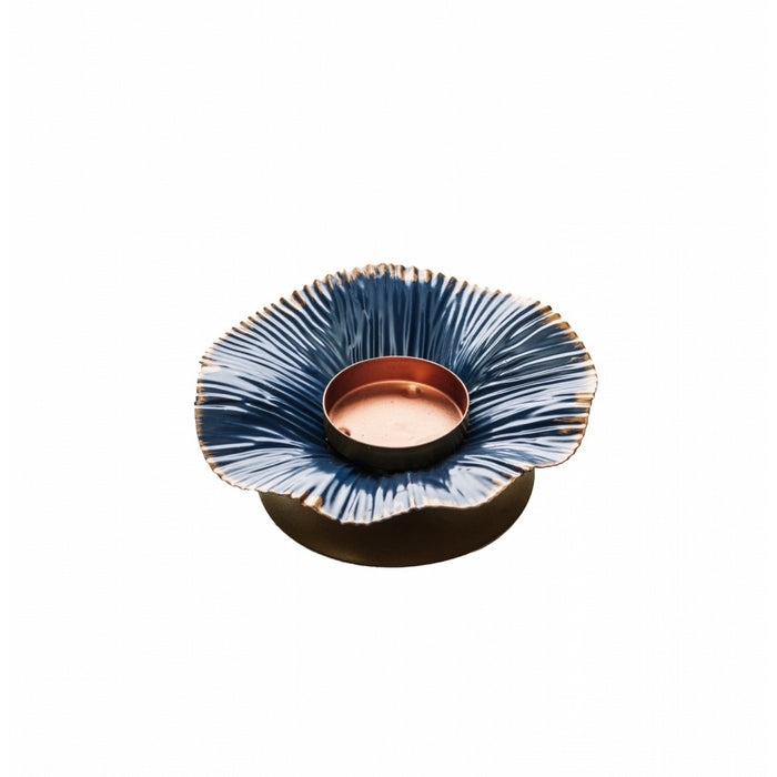 Porta tea light decorativo in metallo foglia - AD TREND - 35561129541848