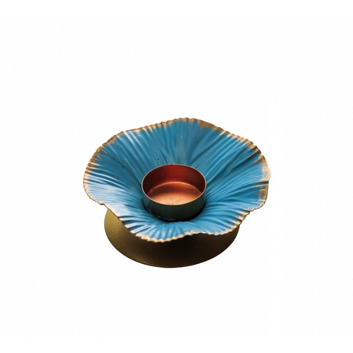 Porta tea light decorativo in metallo foglia - AD TREND - 63541874033018