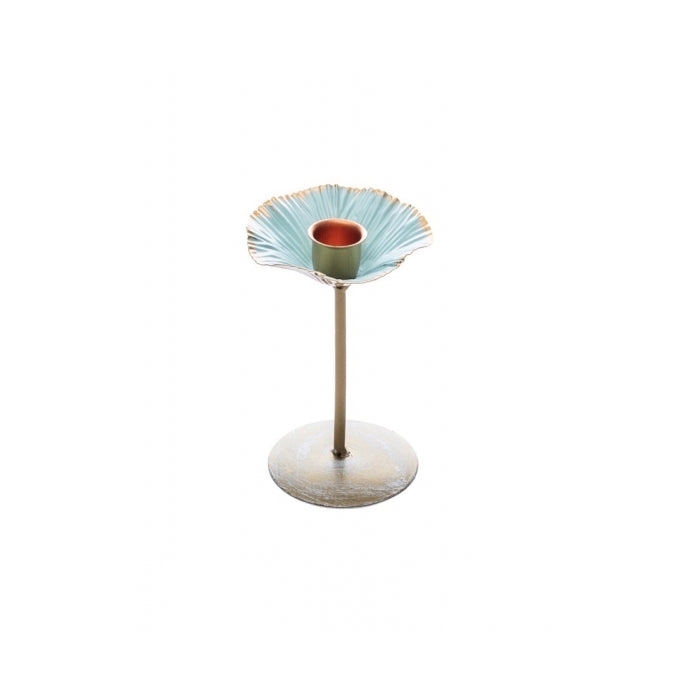 Porta tea light decorativo in metallo foglia - AD TREND - 35561144090840