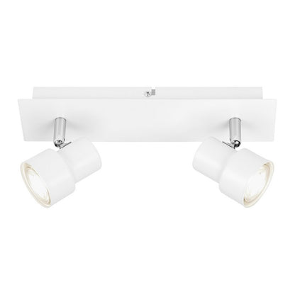 Applique moderno 2 spot bianco Rock led