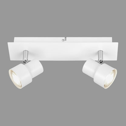 Applique moderno 2 spot bianco Rock led