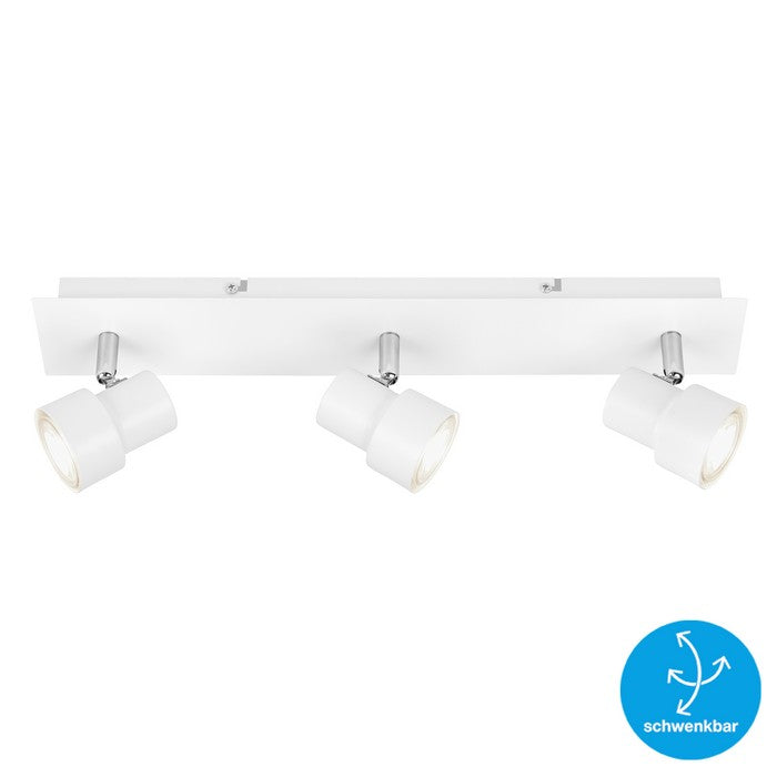 Applique moderno 3 spot bianco Rock led - BRILONER - 34277268881624