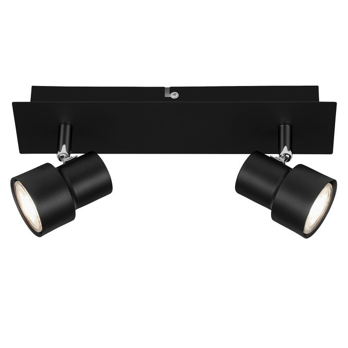 Applique 2 spot moderno nero Rock led - BRILONER - 34277271732440