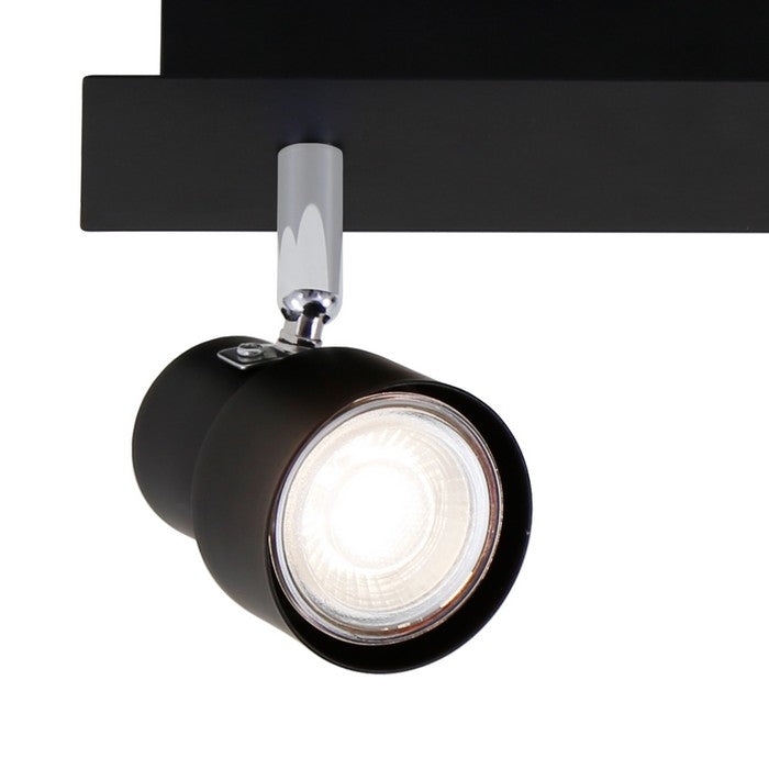 Applique 2 spot moderno nero Rock led - BRILONER - 34277271830744