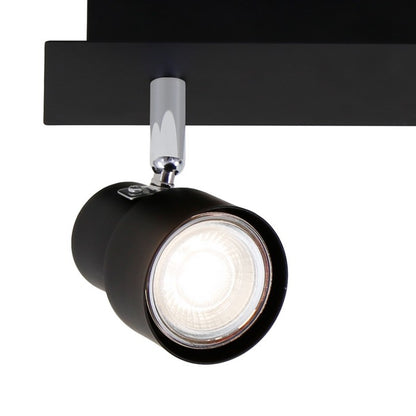 Applique 2 spot moderno nero Rock led