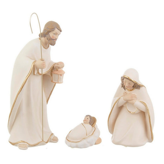 Natività con 3 statuette 25 cm bianco - Celestial - BIZZOTTO - 