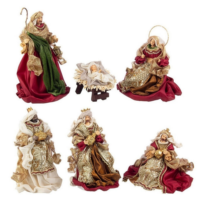 Natività con 6 figure color bordeaux - Baroque - BIZZOTTO - 35976112963800