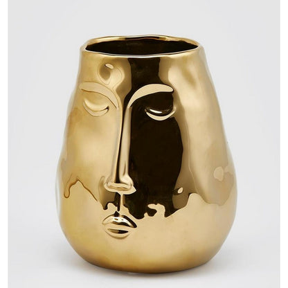 Vaso Gold con faccia