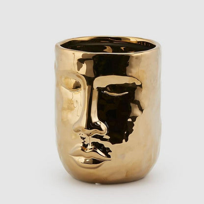 Vaso Gold con faccia