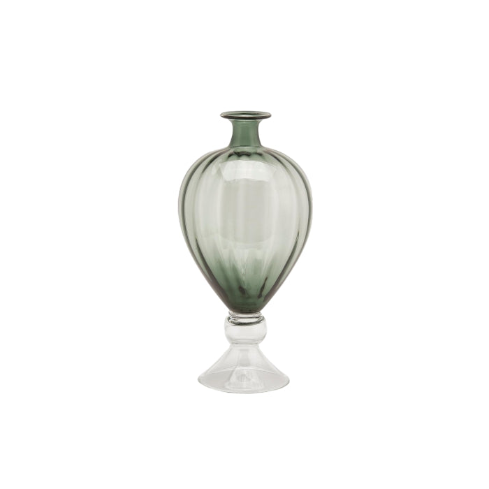 Vaso in vetro ad anfora con piede - EDG - 34264347476184