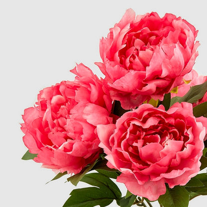 Bouquet artificiale di peonia con 5 fiori