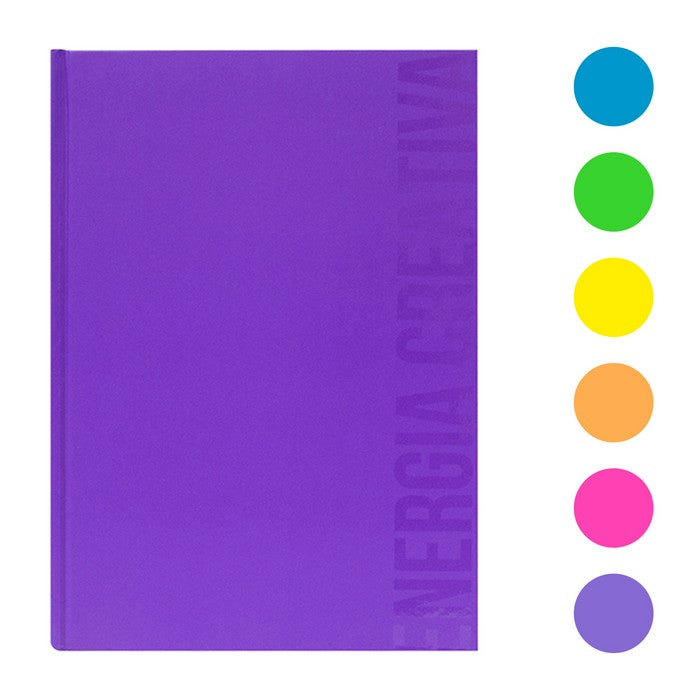 Quaderno cartonato fluo 1 rigo 120 fogli - fluo - SCATTO ENERGIA CREATIVA - 34277307908312