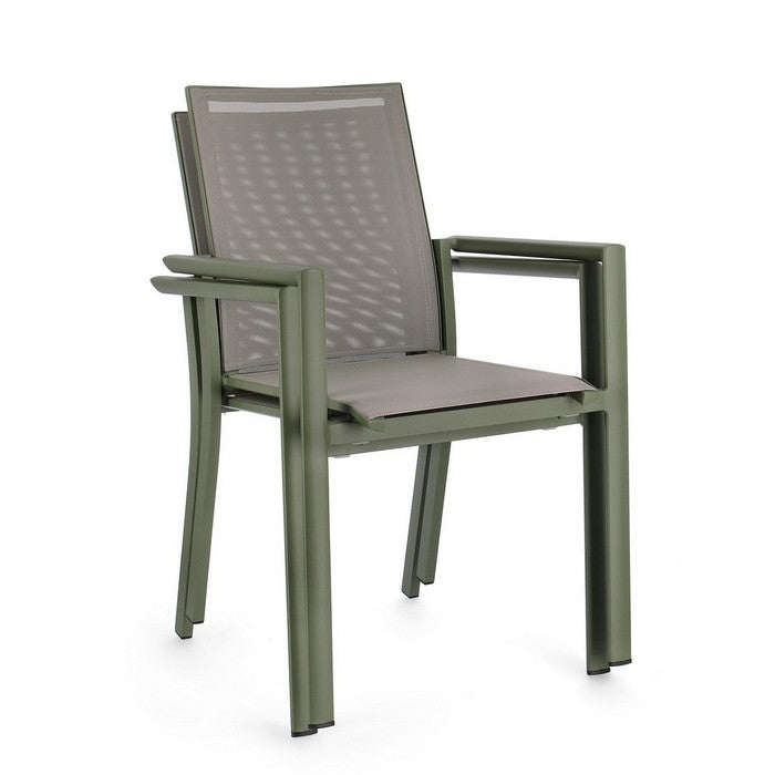 Sedia da giardino in alluminio con braccioli - Konnor - BIZZOTTO - 34271193301208