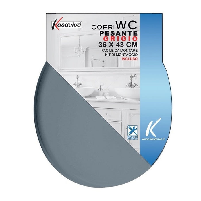 Copriwater universale WC pesante grigio - KASAVIVA - 34274961490136