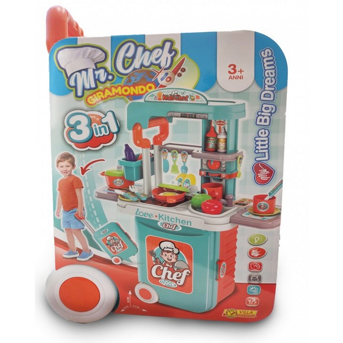 Mr. Chef Trolley Giramondo - VILLA GIOCATTOLI - 34277362925784