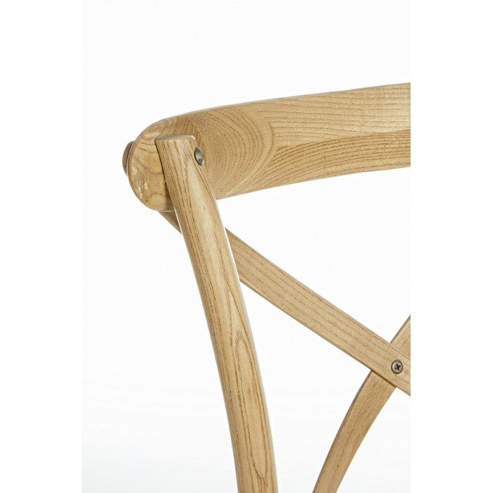 Sedia in legno con seduta imbottita rattan - Cross - BIZZOTTO - 34259618332888