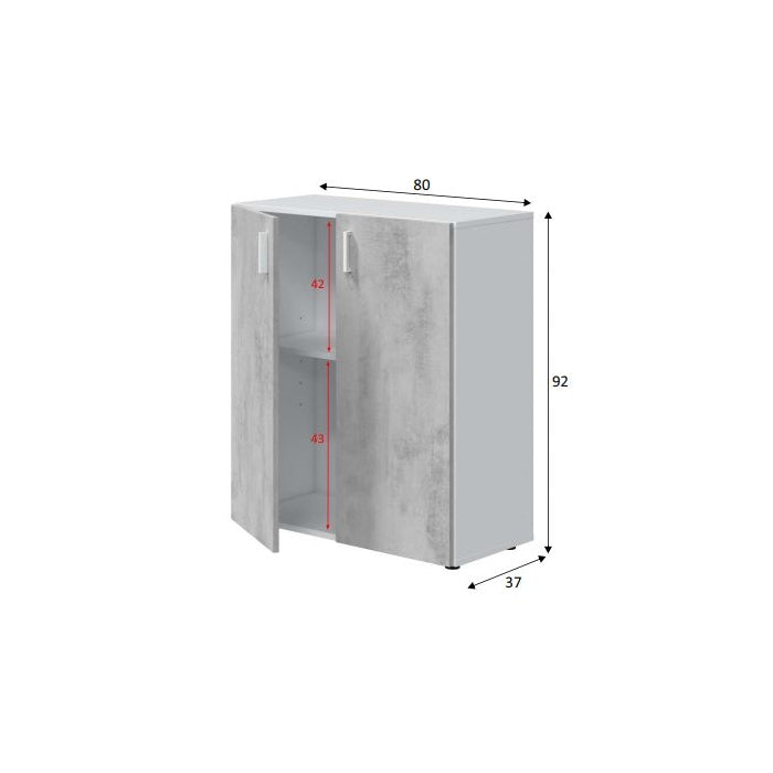 Armadio basso Multiusos 2 ante - FORES - 34278590251224