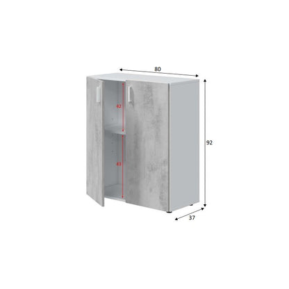 Armadio basso Multiusos 2 ante