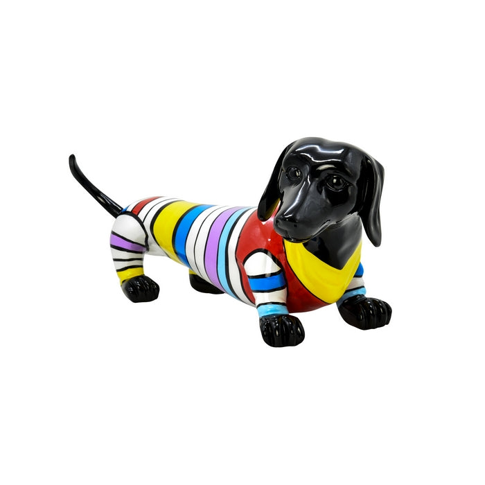Scultura cane colorato bassotto - AMBIENTI GLAMOUR - 34264467177688
