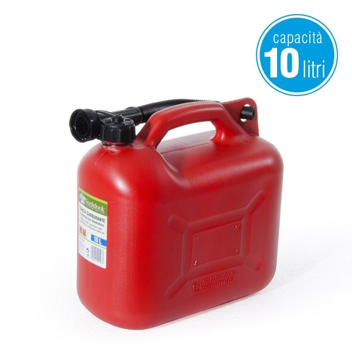 Tanica per carburante con boccaglio 10 litri - VERDELOOK - 34277411356888