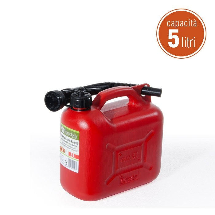 Tanica per carburante con boccaglio 5 litri - VERDELOOK - 34277411979480