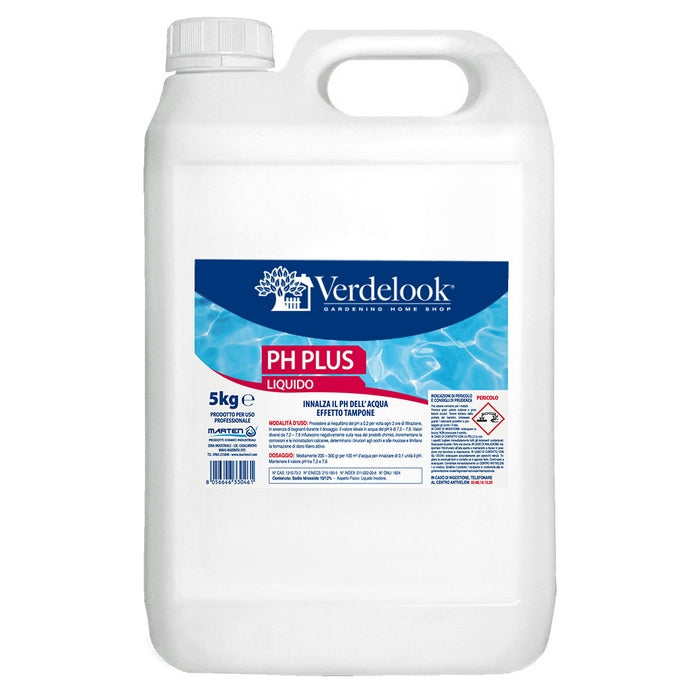 Correttore PH plus per piscine - liquido 5kg - VERDELOOK - 34318616821976