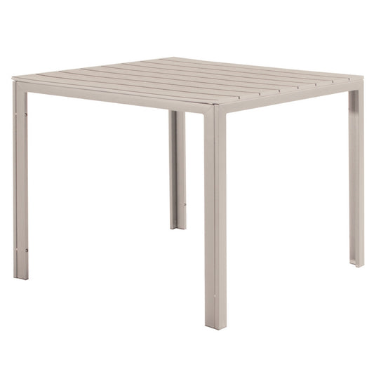 Tavolo da giardino con piano a doghe 78x78 cm - Tenerife - VERDELOOK - 34321152180440