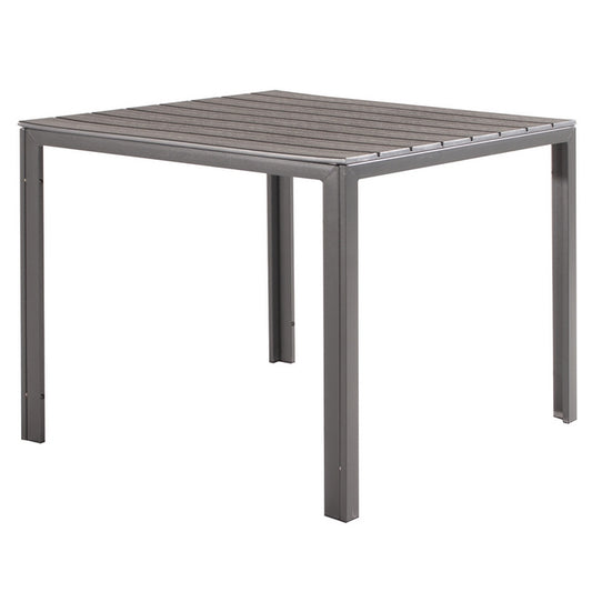 Tavolo da giardino con piano a doghe 78x78 cm - Tenerife - VERDELOOK - 34321152180440