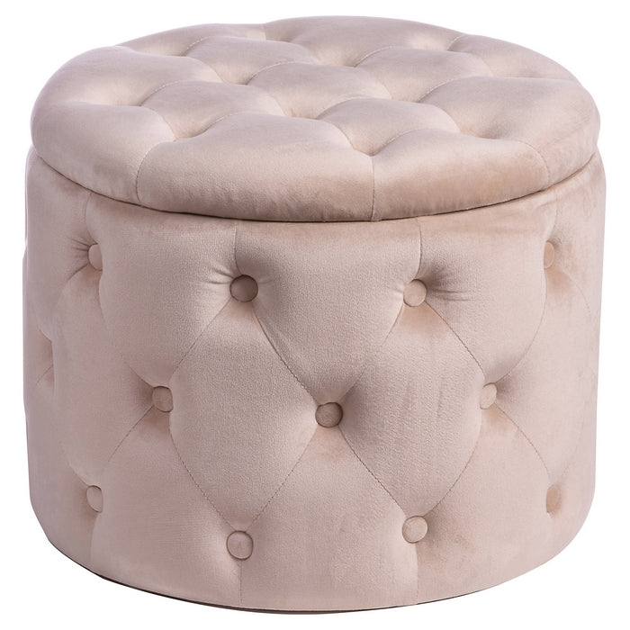 Pouf in velluto con contenitore 50 cm - Oulad - AD TREND - 34265233653976