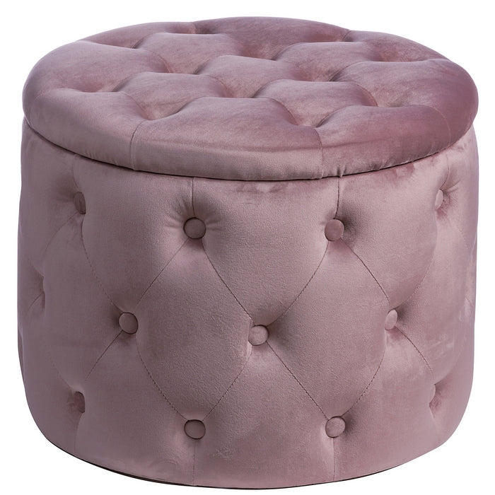 Pouf in velluto con contenitore 50 cm - Oulad - AD TREND - 34259800424664