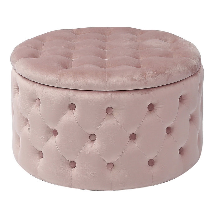 Pouf in velluto con contenitore 70 cm - Oulad - AD TREND - 34259817627864