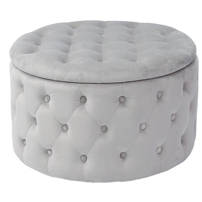 Pouf in velluto con contenitore 70 cm - Oulad - AD TREND - 34265276055768