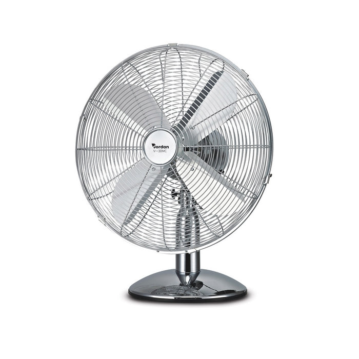 Ventilatore da tavolo in acciaio cromato - JORDAN - 34277442388184