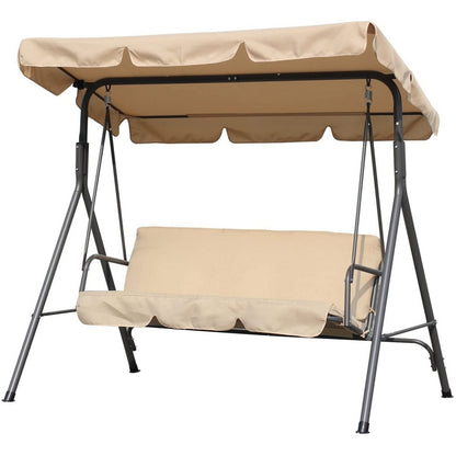 Dondolo da giardino 3 posti beige - Mandy