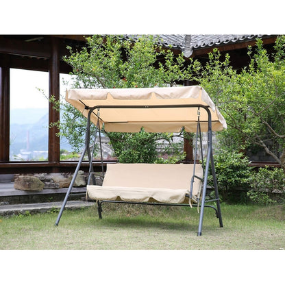 Dondolo da giardino 3 posti beige - Mandy