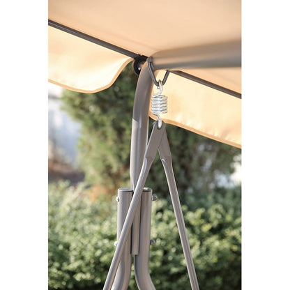 Dondolo da giardino 3 posti beige - Mandy