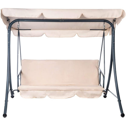 Dondolo da giardino 3 posti beige - Sandy