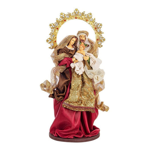 Natività con 3 figure sacra famiglia color rosso 38 cm - Baroque - BIZZOTTO - 