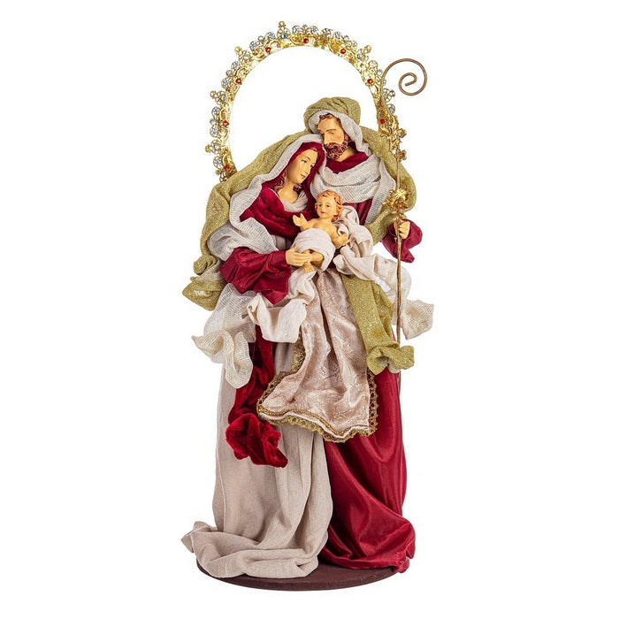 Natività con 3 figure sacra famiglia color bordeaux 52 cm - Fastosa - BIZZOTTO - 35976343912664