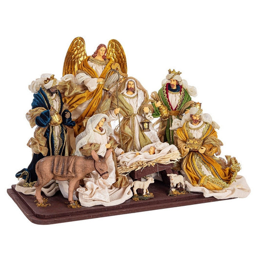 Natività colorata in resina 38 cm - Eden - BIZZOTTO - 