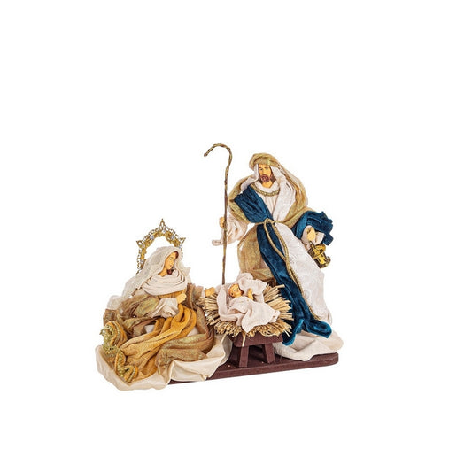 Natività con 3 figure colorata in resina 38 cm - Eden - BIZZOTTO - 