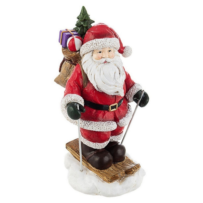 Babbo Natale con scii per decorazione natalizia - Sporty - BIZZOTTO - 35976461713624