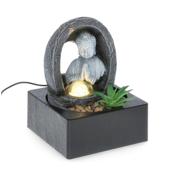 Fontana con Buddha acqua e LED 24 cm - Quiet - BIZZOTTO - 34318645559512