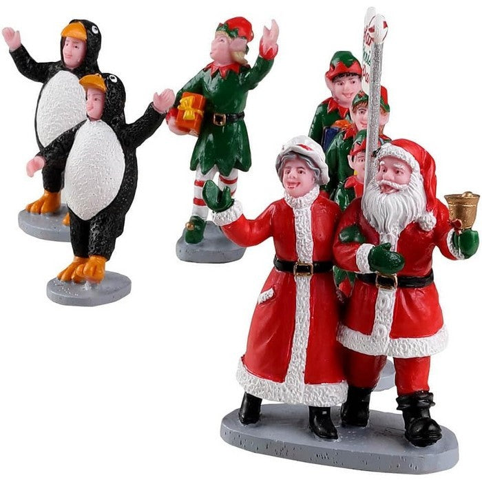 Set 7 pezzi Sfilata degli elfi di Babbo Natale per villaggio natalizio - LEMAX - 63026092736890