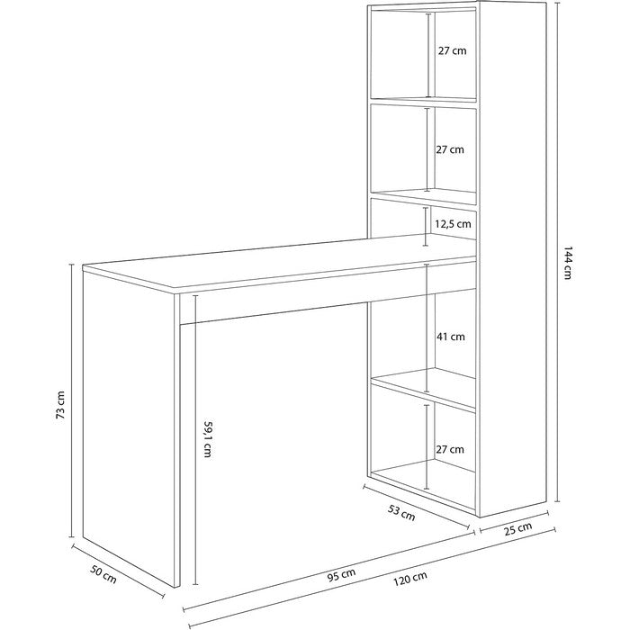 Srivania per camerette con libreria reversibile - Duplo - FORES - 34264921506008