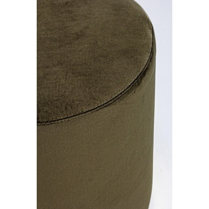 Pouf tondo in velluto con base in acciaio 35 cm - Lucilla - BIZZOTTO - 34268839805144