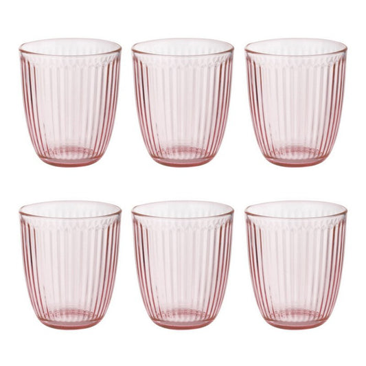 Set 6 bicchieri in vetro rosa - Acqua Line - BORMIOLI - 35059395920088