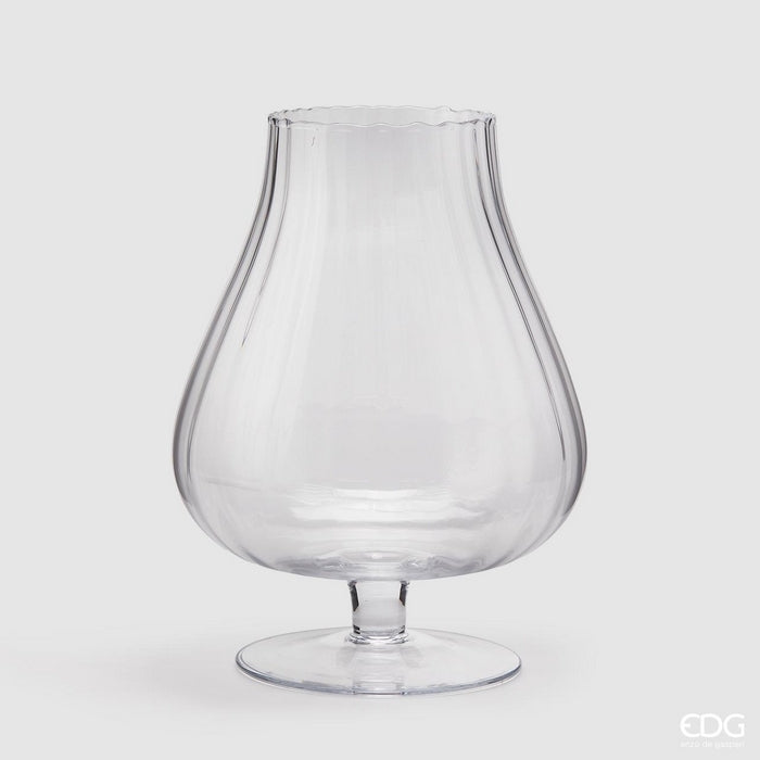 Vaso in vetro a forma di coppa - Optica - EDG - 34264803377368