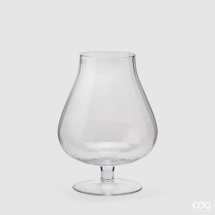 Vaso in vetro a forma di coppa - Optica - EDG - 34268871590104