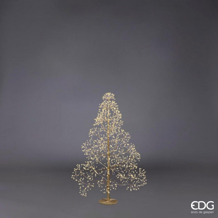 Albero di Natale con LED luminosi a luce calda - Faggio - EDG - 62801555620218